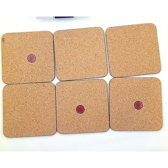 Pimpernel Floral Bouquet Coasters with Cork Backs Set of 6 - Picture 9 of 10